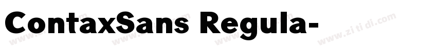 ContaxSans Regula字体转换